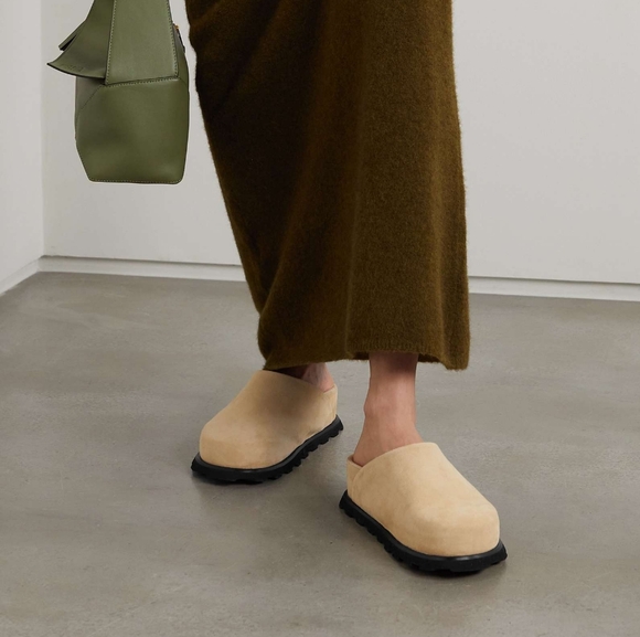 Proenza Schouler Shoes - Proenza Schouler FORMA CLOGS in Suede Beige (nwb) Size 36